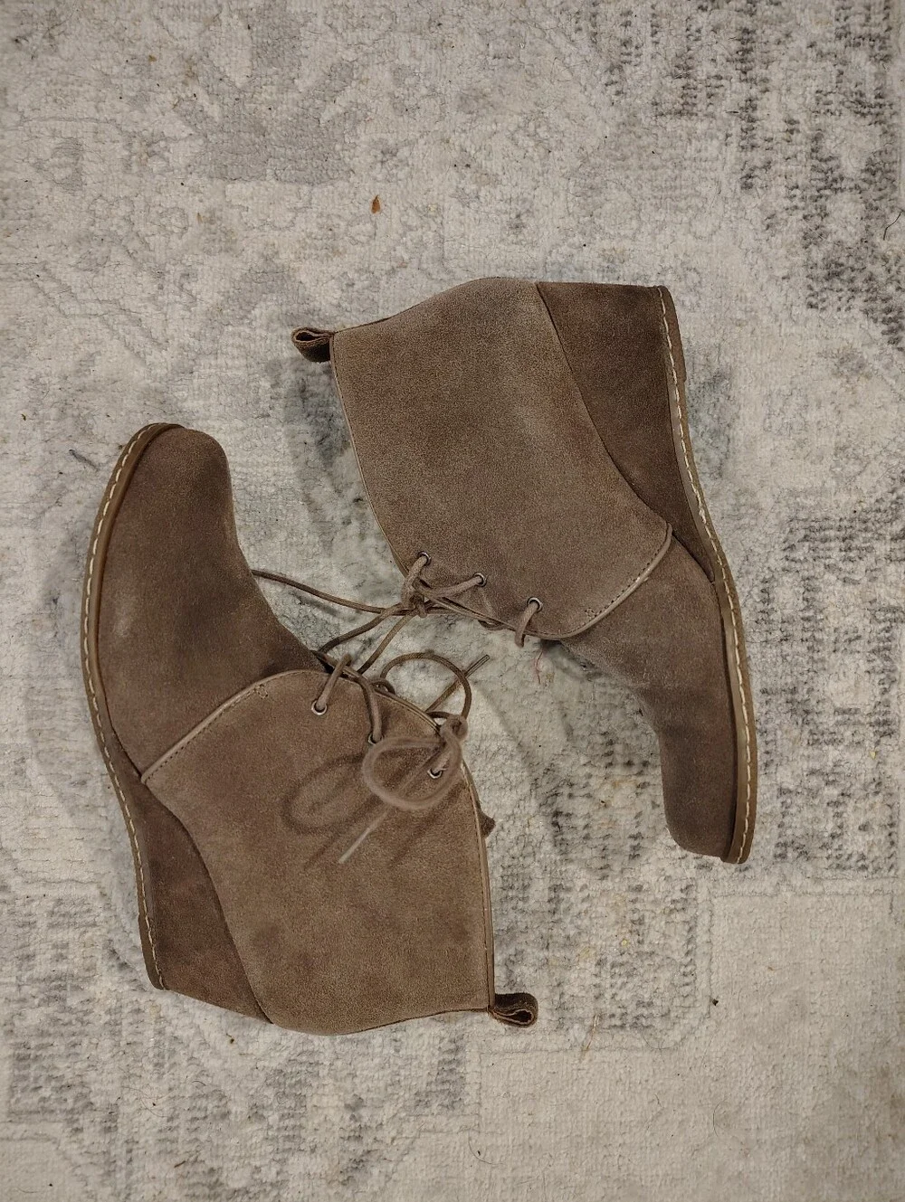 Franco Sarto Brown Suede Chukka Boots